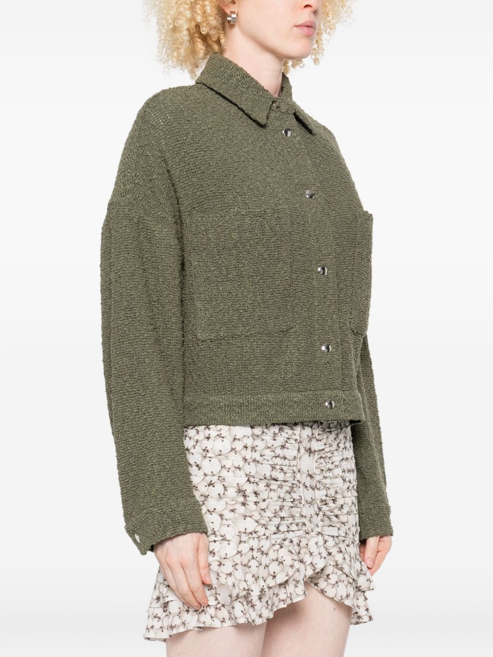 Iro Jackets Green Outer: Cotton