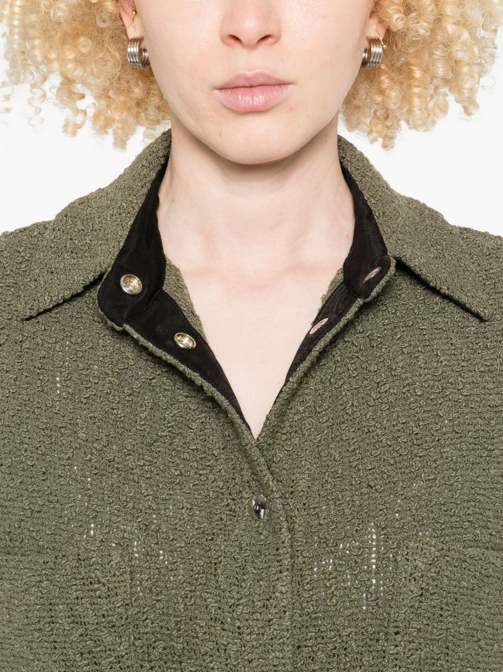Iro Jackets Green Outer: Cotton