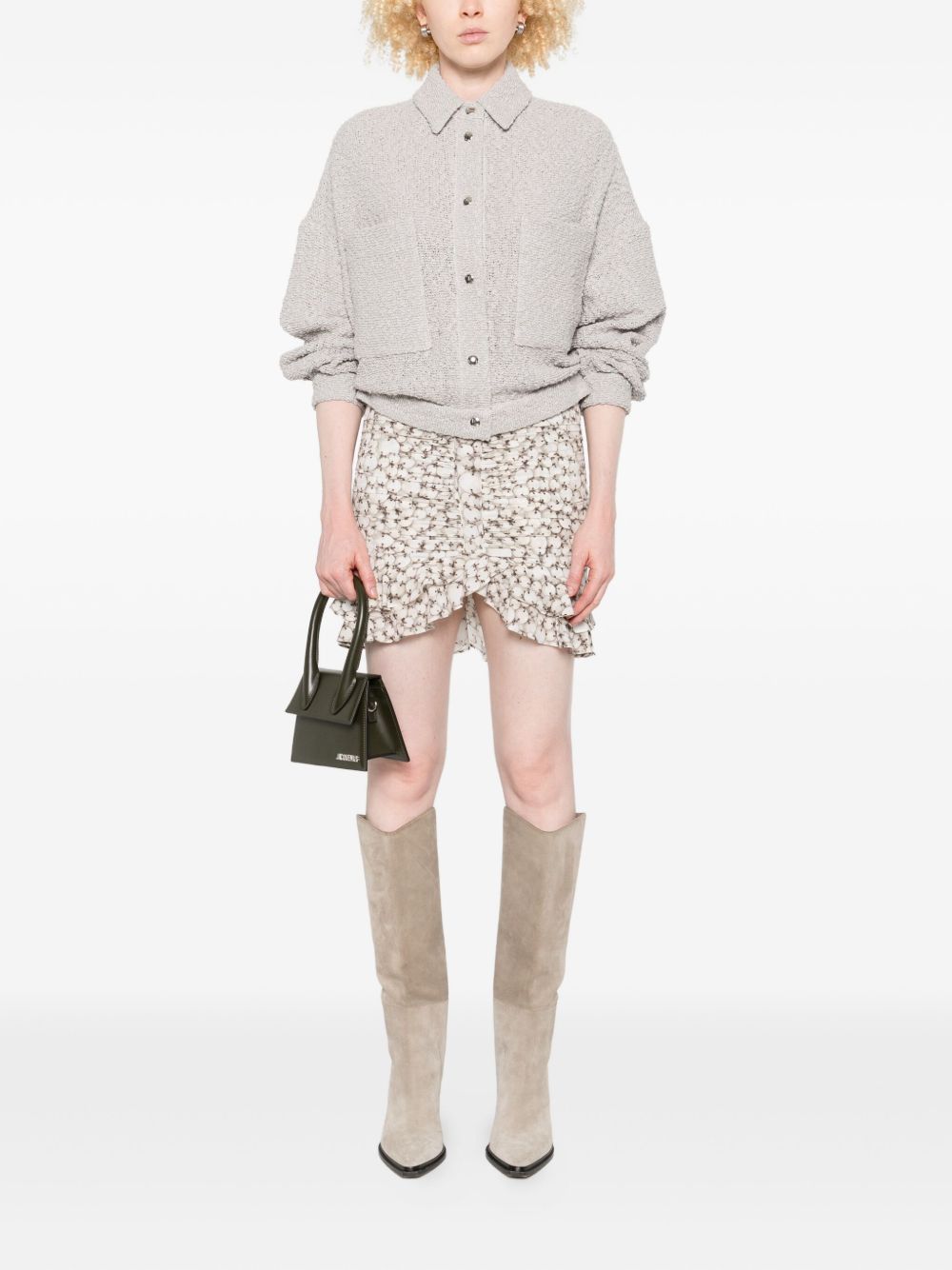 Iro Jackets Light Grey Outer: Cotton