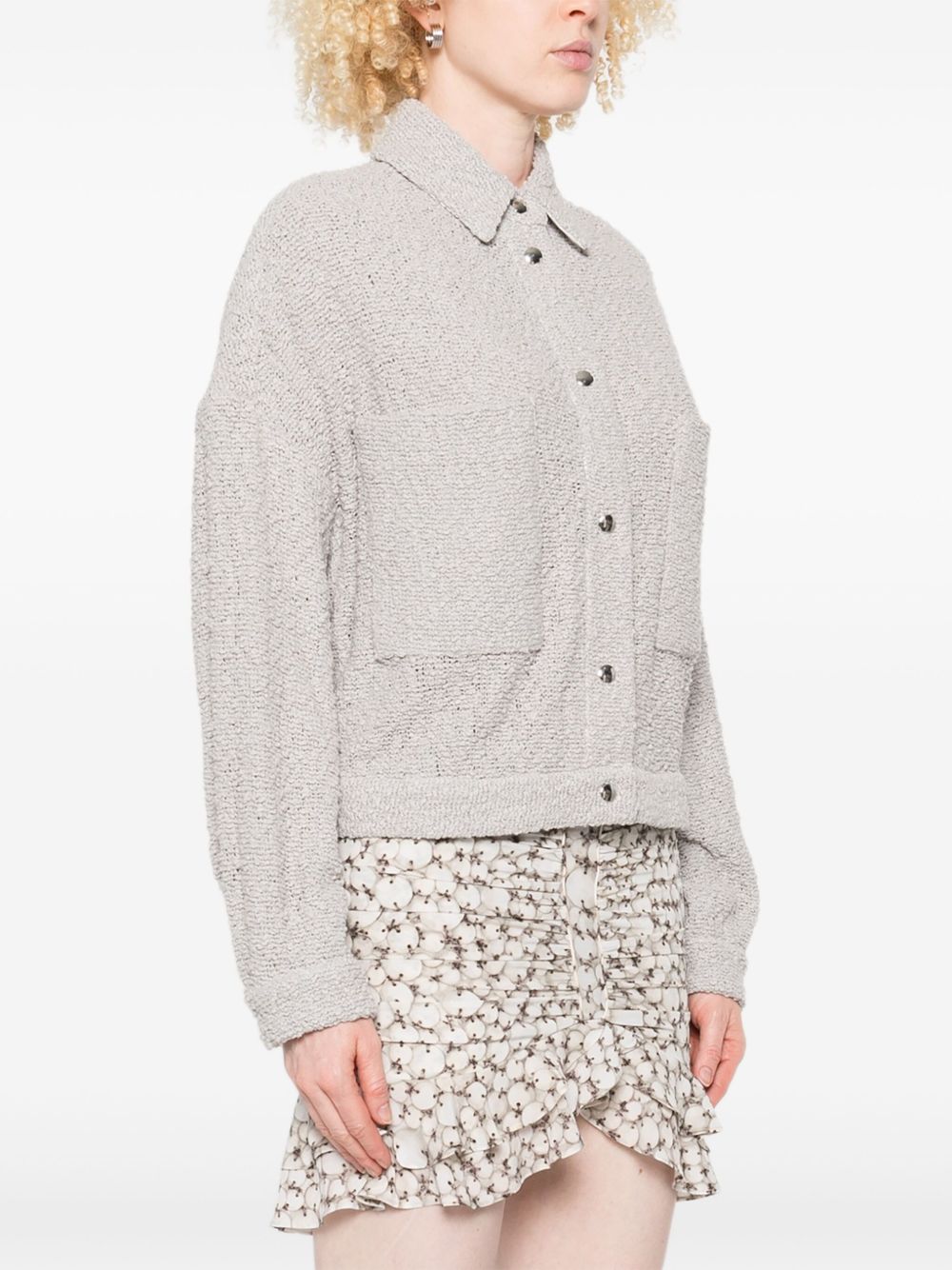 Iro Jackets Light Grey Outer: Cotton