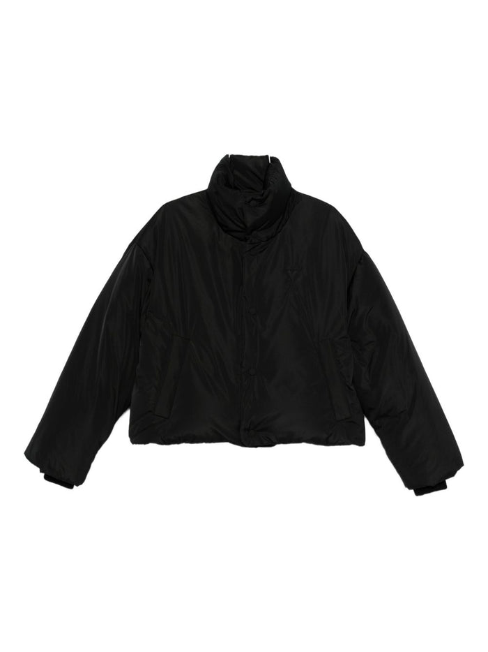 Ami Paris Coats Black Outer: Polyester