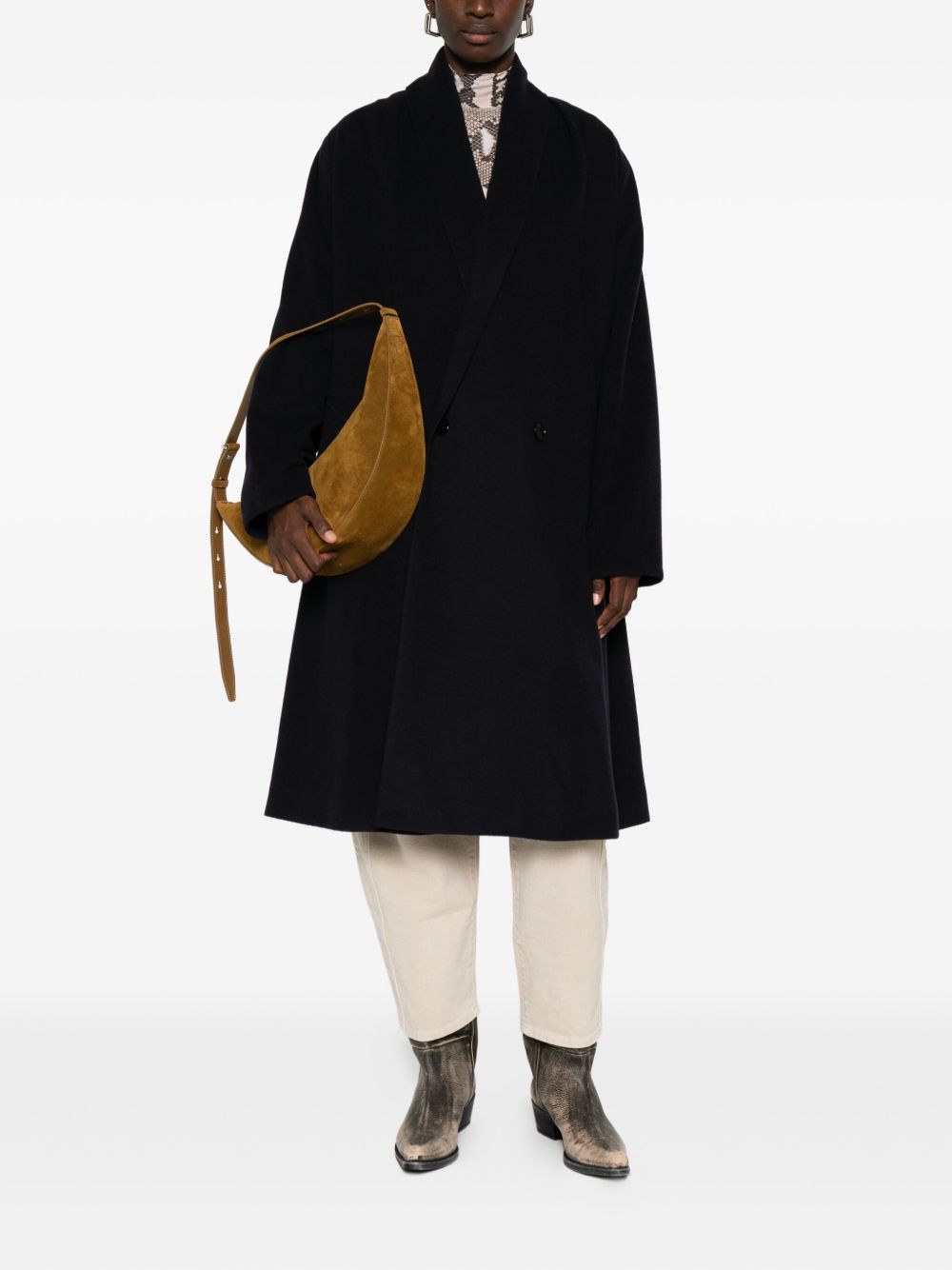 Isabel Marant Coats Black Outer: Virgin Wool