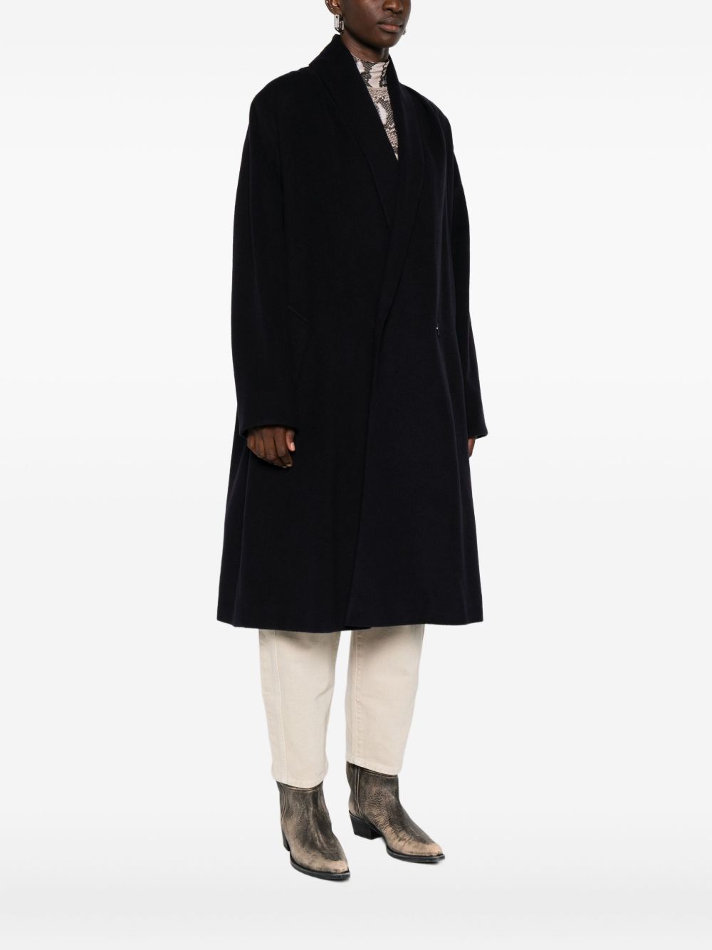 Isabel Marant Coats Black Outer: Virgin Wool