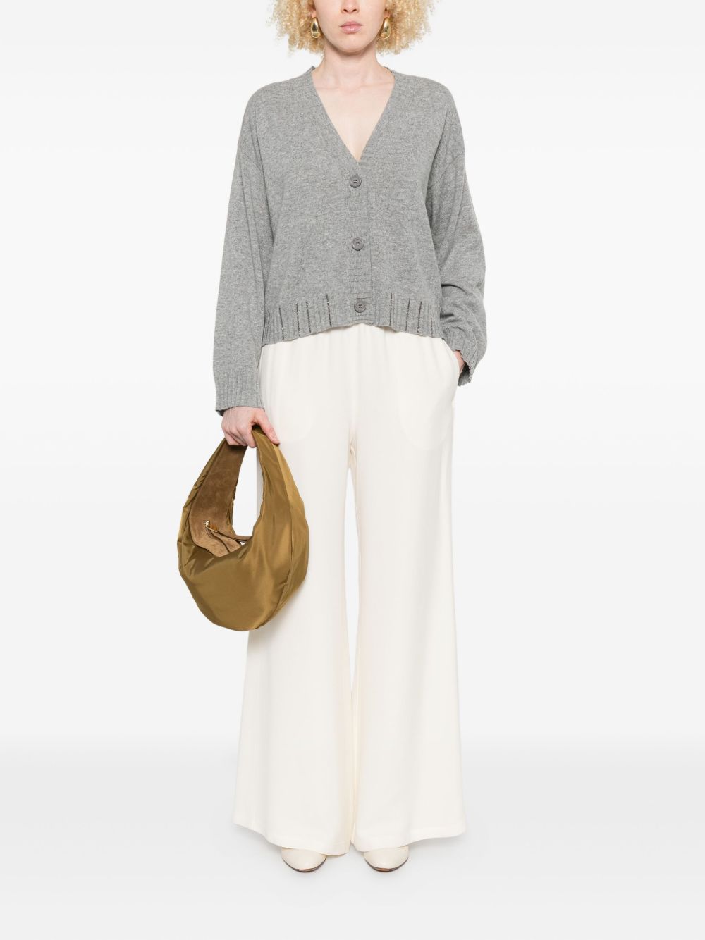 Fabiana Filippi Trousers White Outer: Acetate