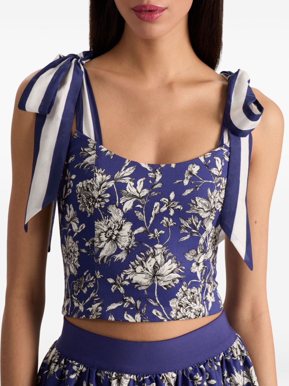 Alice + Olivia Top Blue Body: Pure Cotton