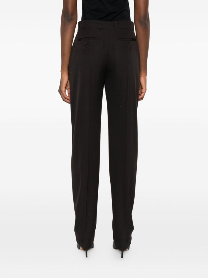 Alexander McQueen Trousers Brown Outer: Wool