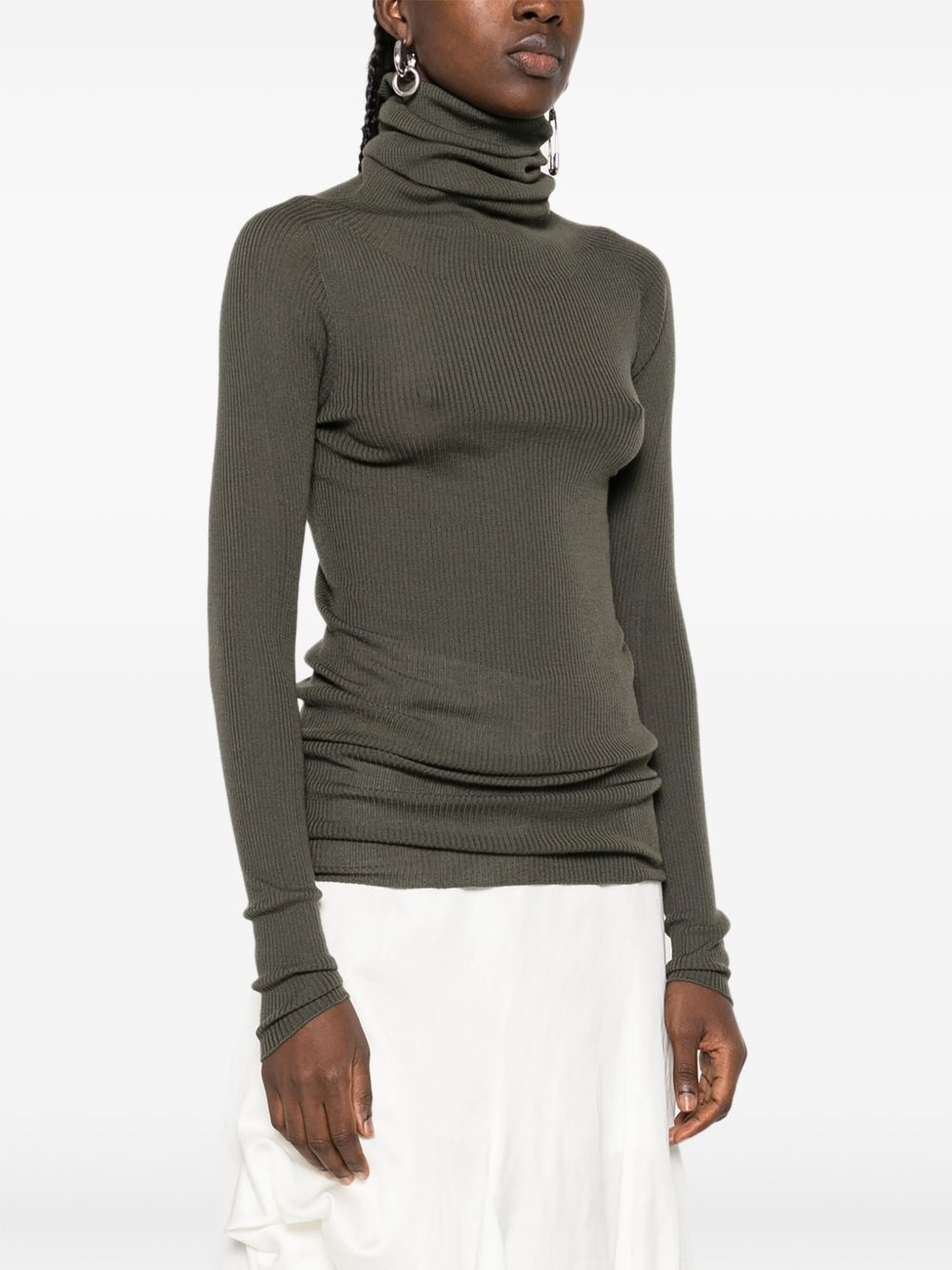Rick Owens Sweaters Green Virgin Wool