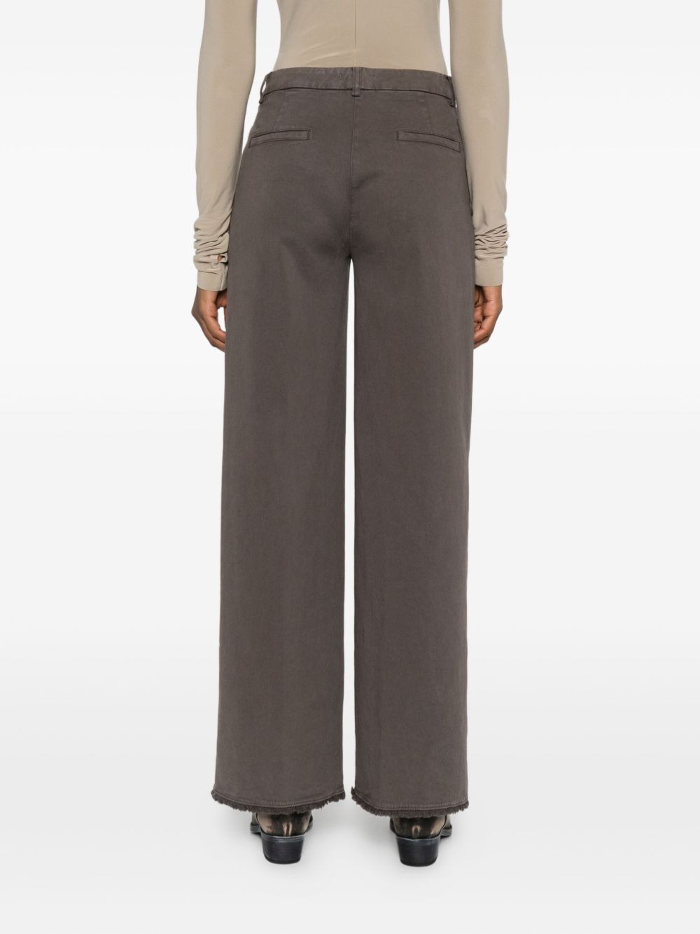 Via Masini 80 Trousers Brown Outer: Cotton