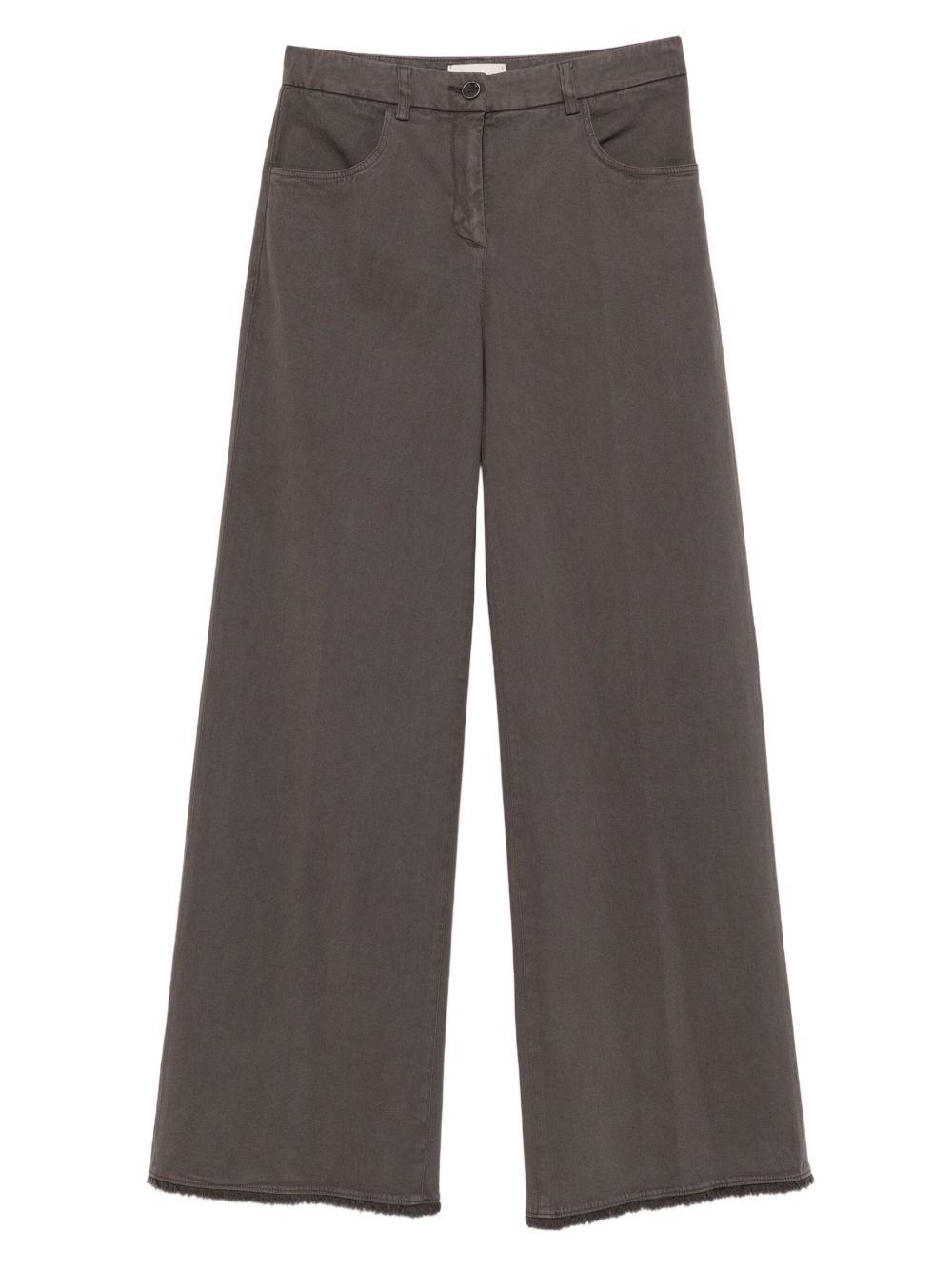 Via Masini 80 Trousers Brown Outer: Cotton