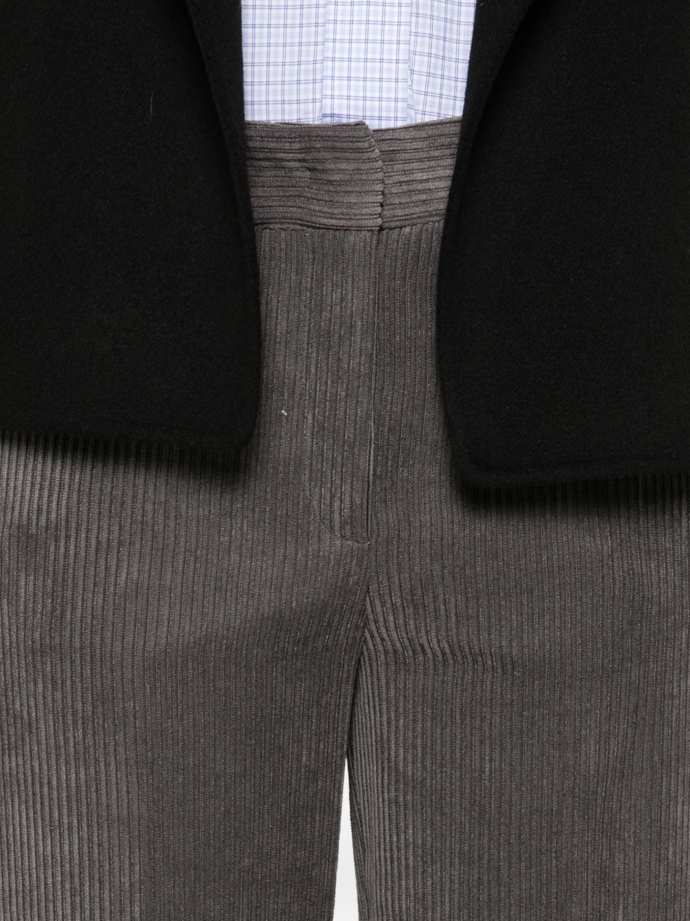 Via Masini 80 Trousers Grey Polyester