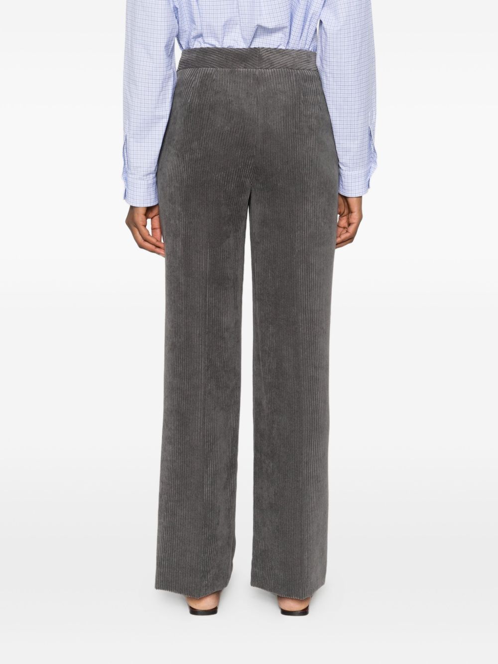 Via Masini 80 Trousers Grey Polyester