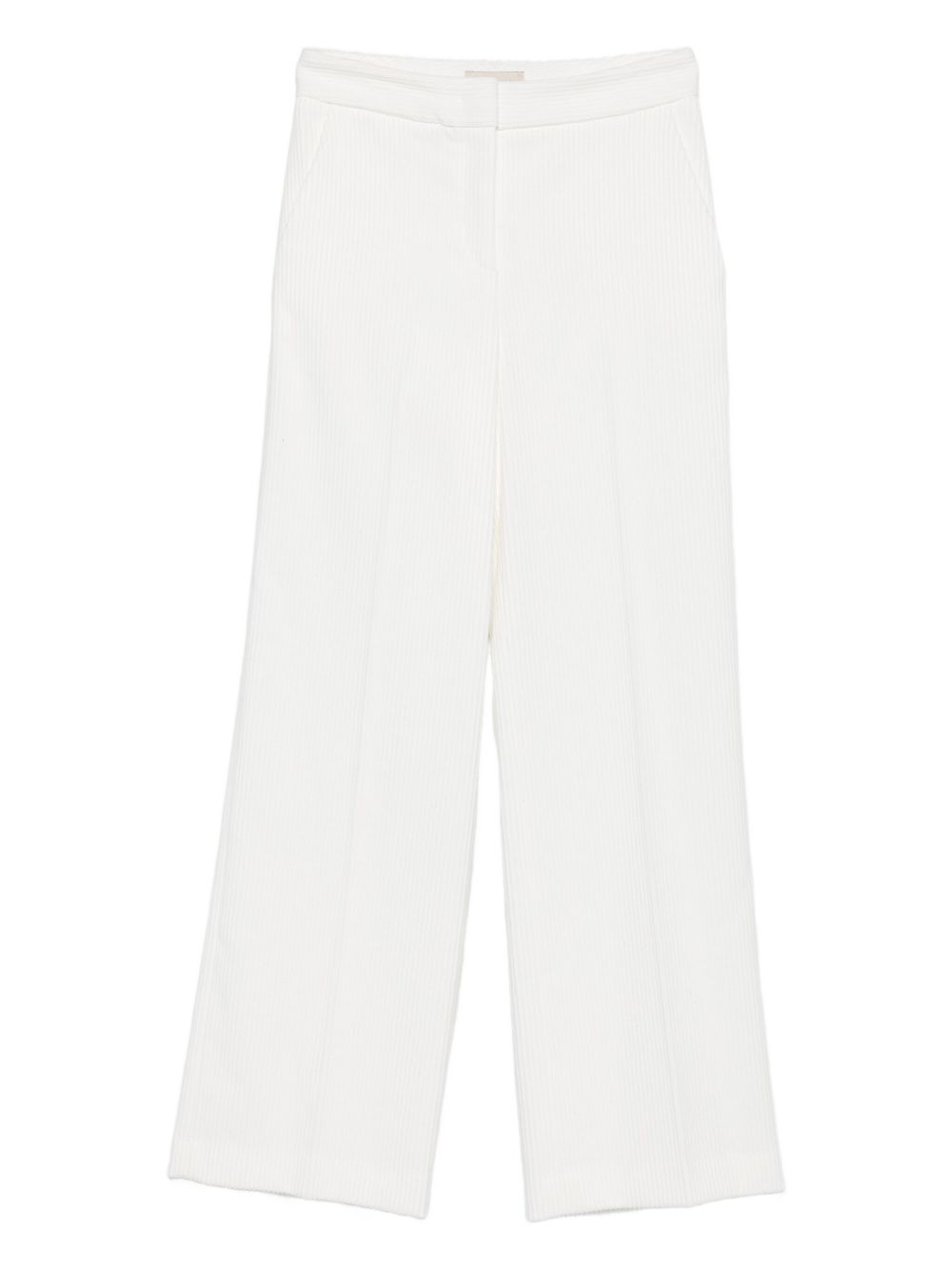 Via Masini 80 Trousers White Polyester