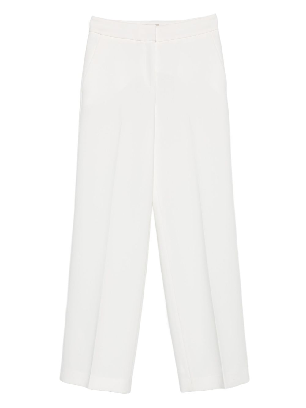 Via Masini 80 Trousers White Polyester
