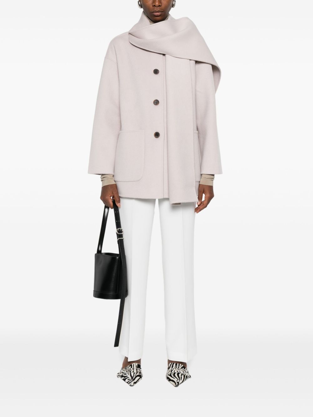 Via Masini 80 Trousers White Polyester