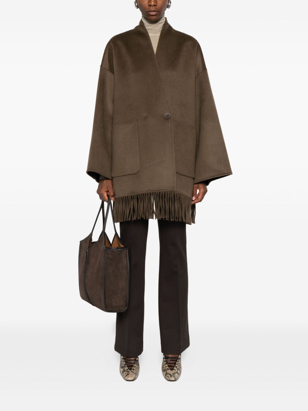 Via Masini 80 Trousers Brown Viscose