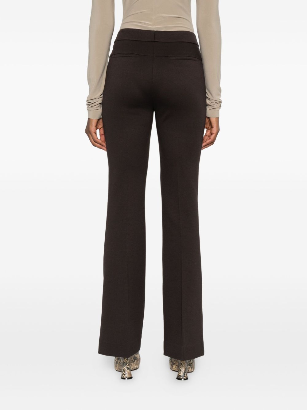 Via Masini 80 Trousers Brown Viscose