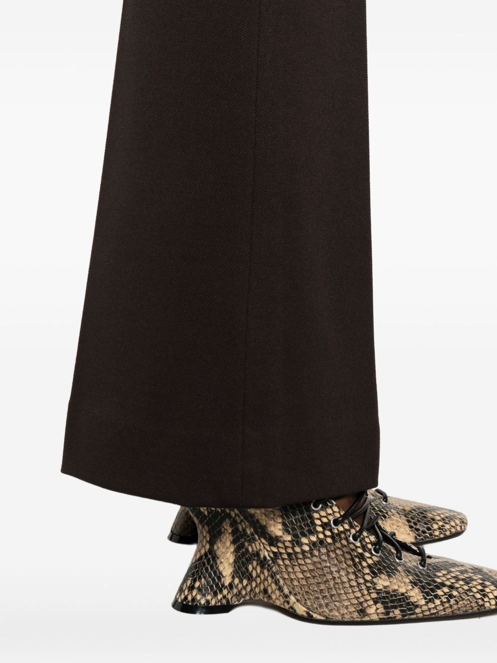Via Masini 80 Trousers Brown Viscose
