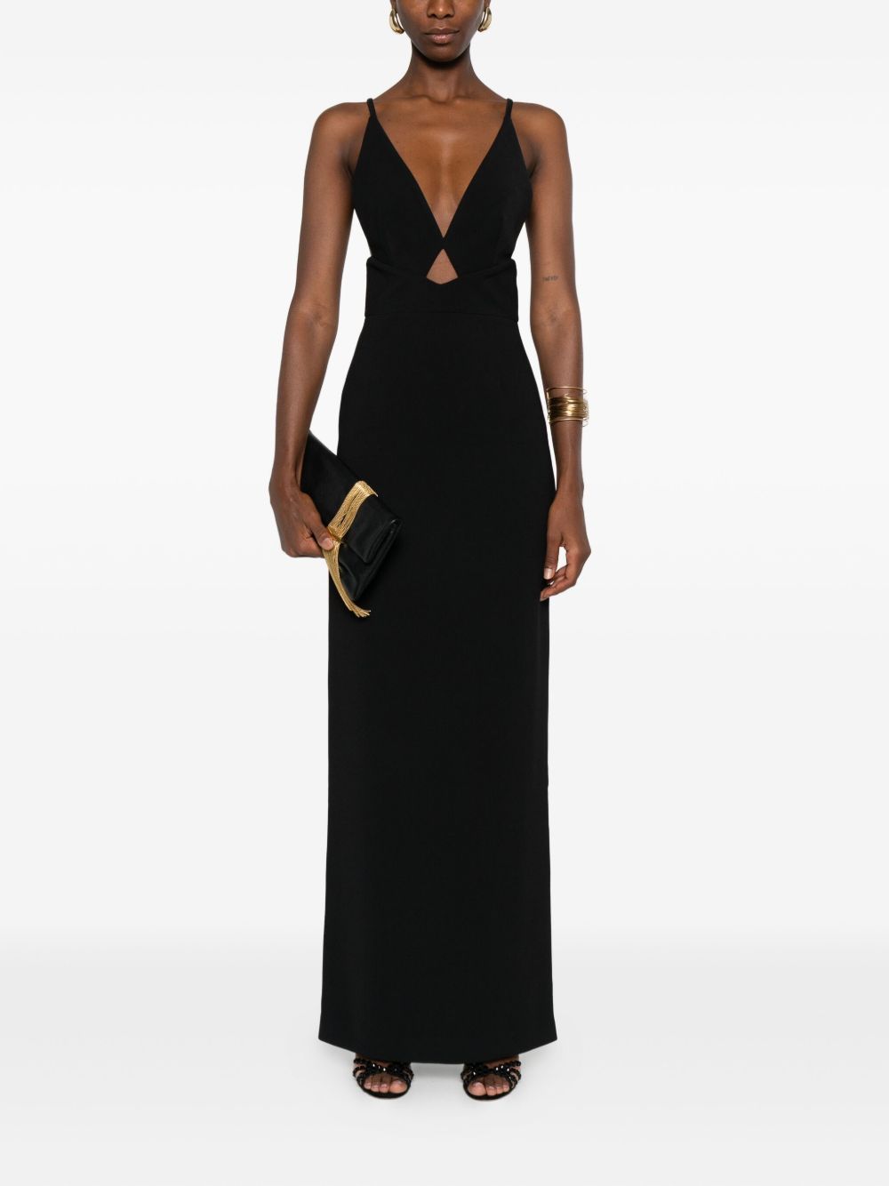 Solace London Dresses Black Polyester