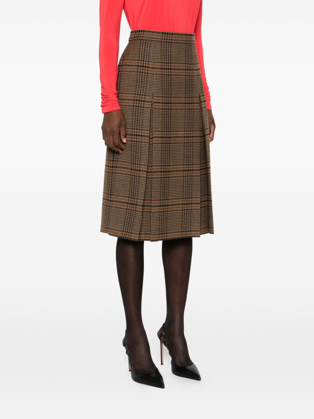 Saint Laurent Skirts Beige Outer: Wool