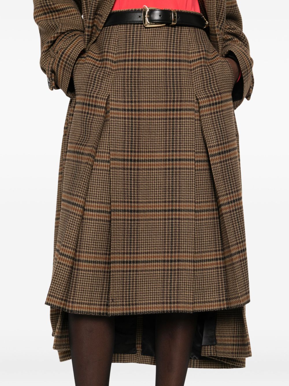 Saint Laurent Skirts Beige Outer: Wool