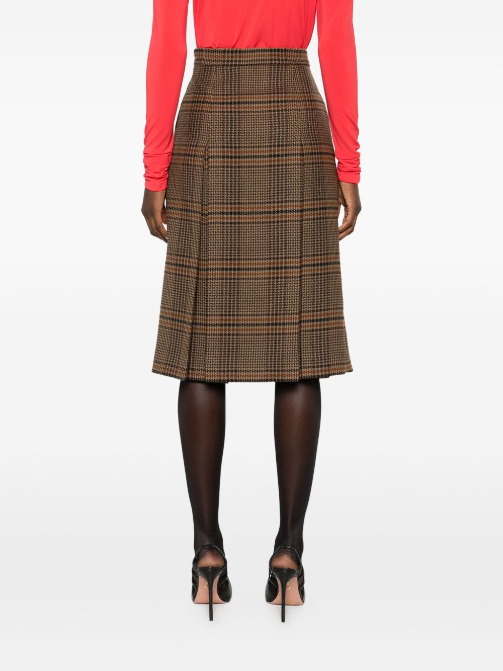 Saint Laurent Skirts Beige Outer: Wool