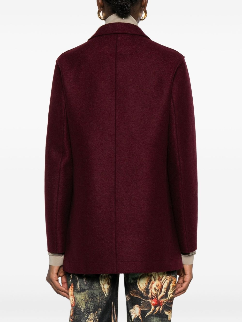 Harris Wharf London Coats Brown Virgin Wool