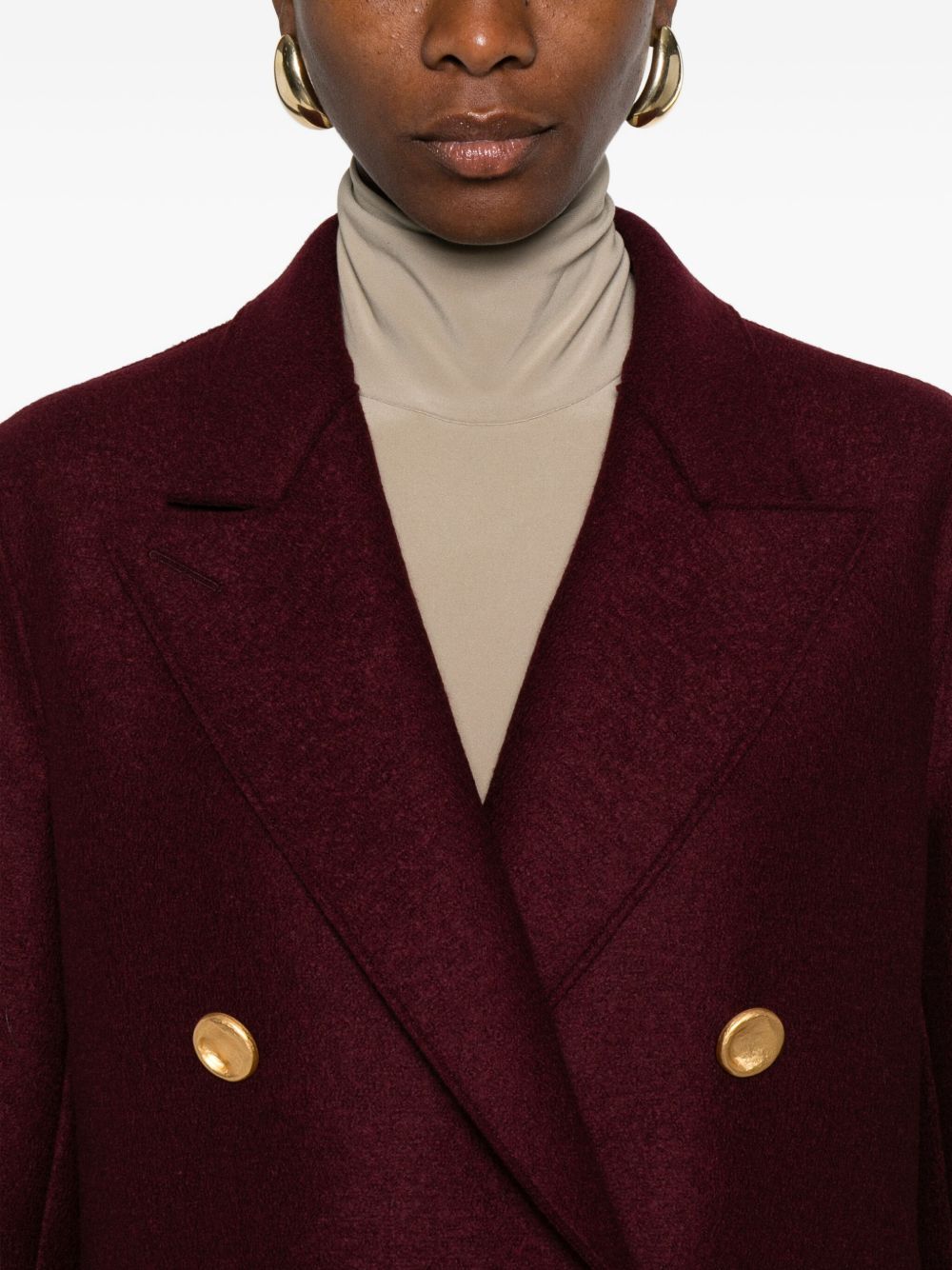 Harris Wharf London Coats Brown Virgin Wool