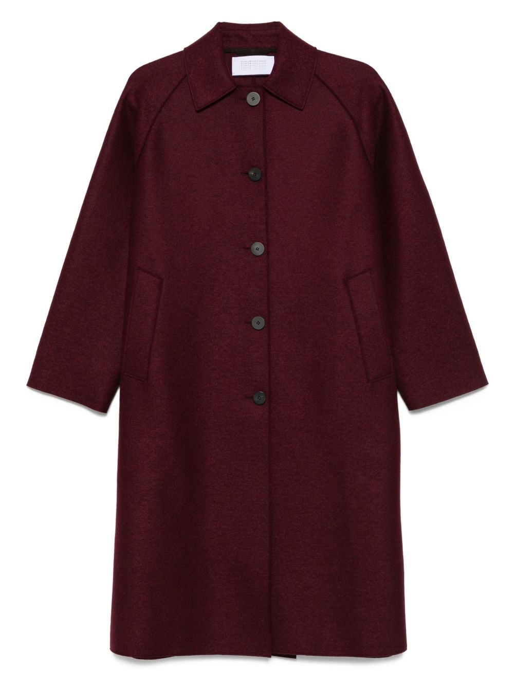Harris Wharf London Coats Bordeaux Virgin Wool