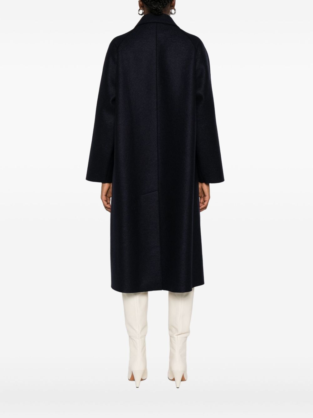 Harris Wharf London Coats Blue Virgin Wool