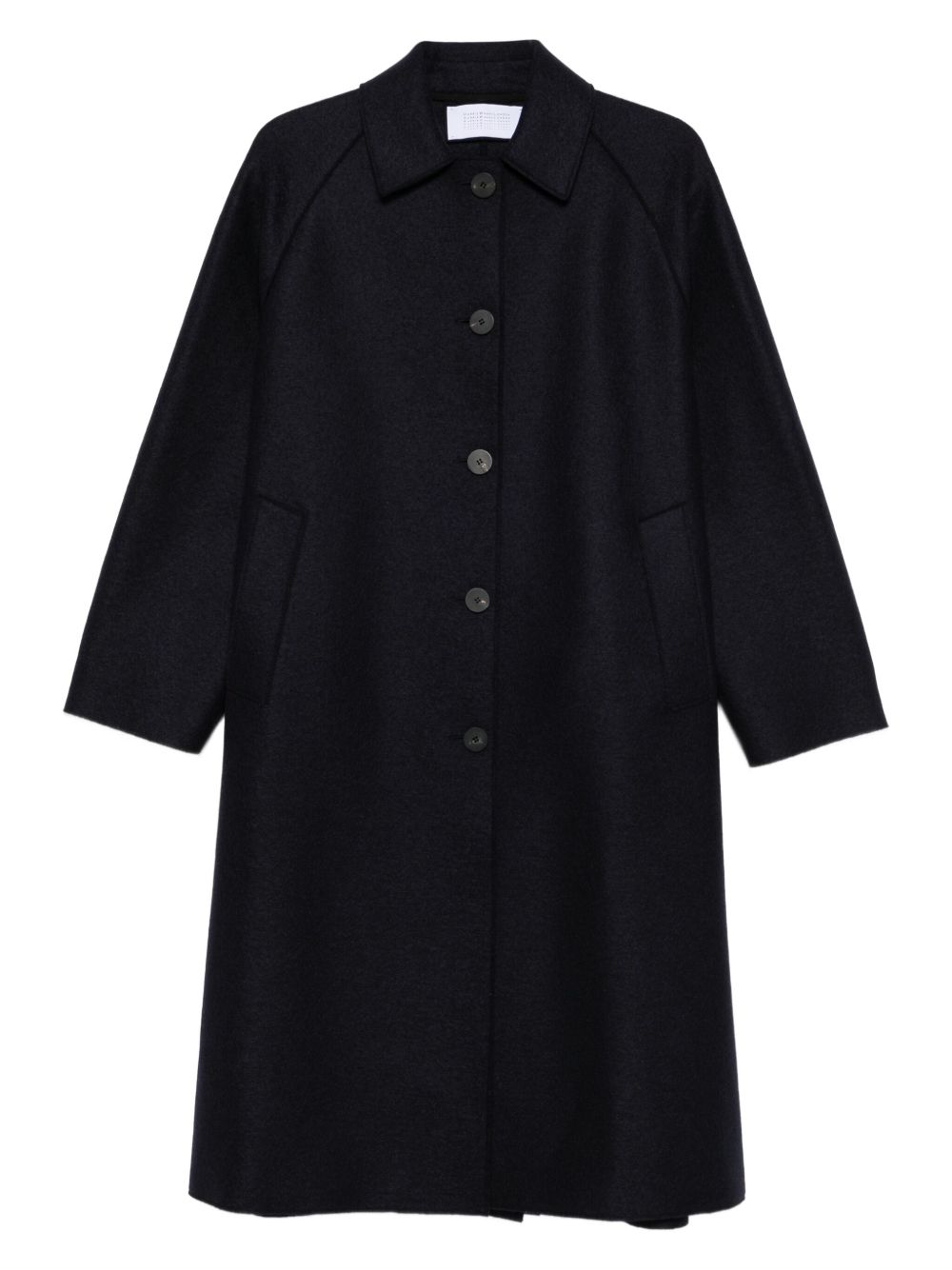 Harris Wharf London Coats Blue Virgin Wool
