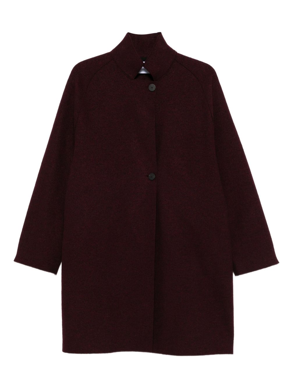 Harris Wharf London Coats Bordeaux Virgin Wool