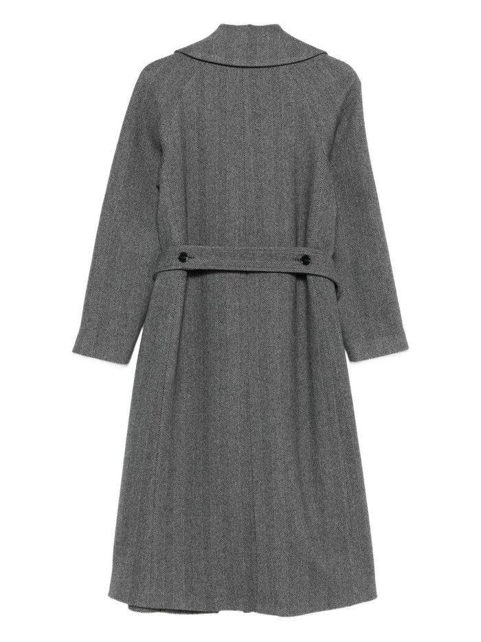 Paltò Coats Grey Wool