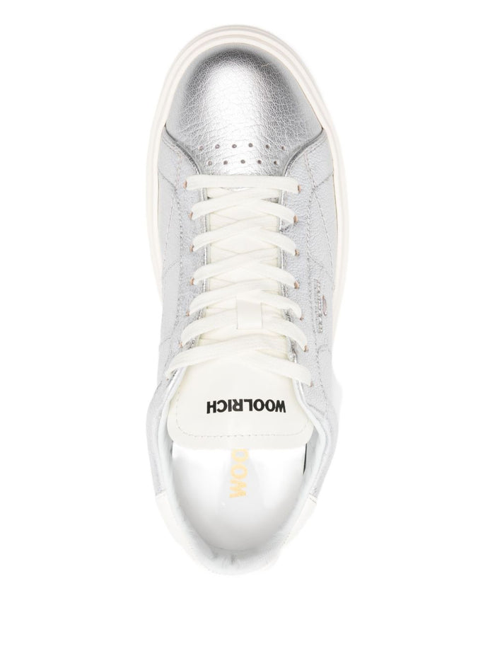 Woolrich Sneakers Silver Fabric
