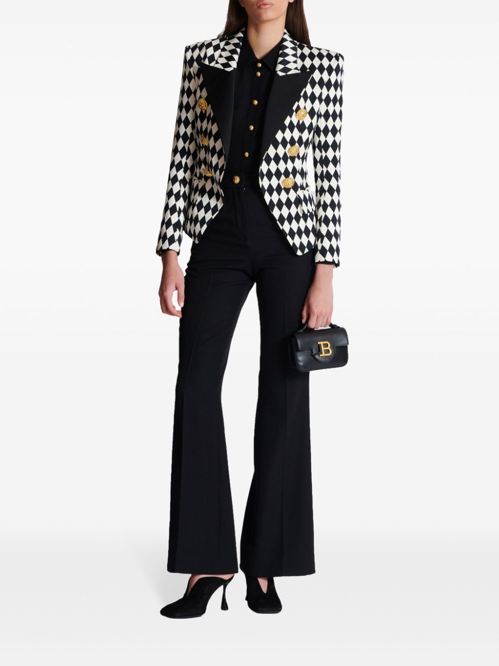 Balmain Bags Black Veau - Bos Taurus