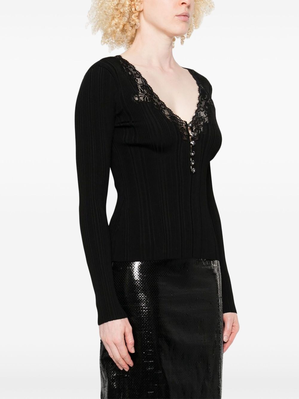 Self-portrait Sweaters Black Viscose