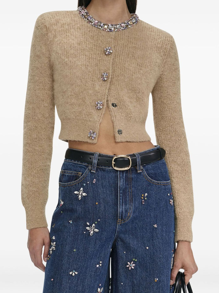 Self-Portrait Sweaters Marrone Chiaro Alpaca