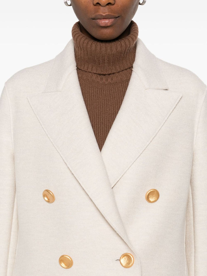 Harris Wharf London Coats Beige Virgin Wool