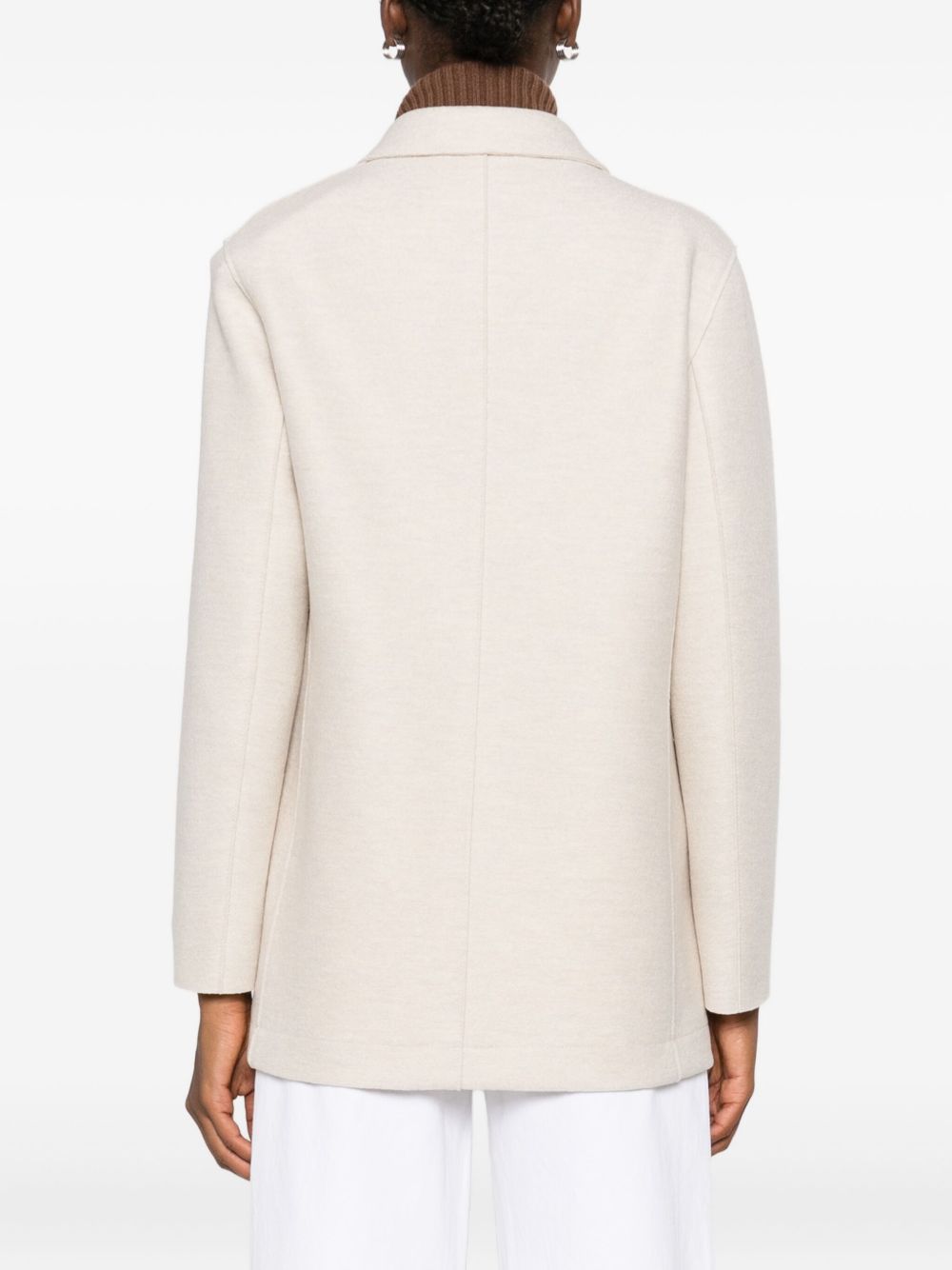 Harris Wharf London Coats Beige Virgin Wool