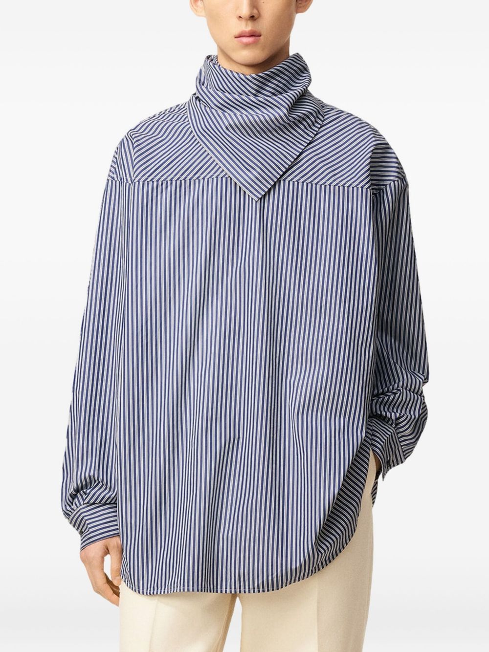 Ami Paris Shirts Clear Blue Cotton