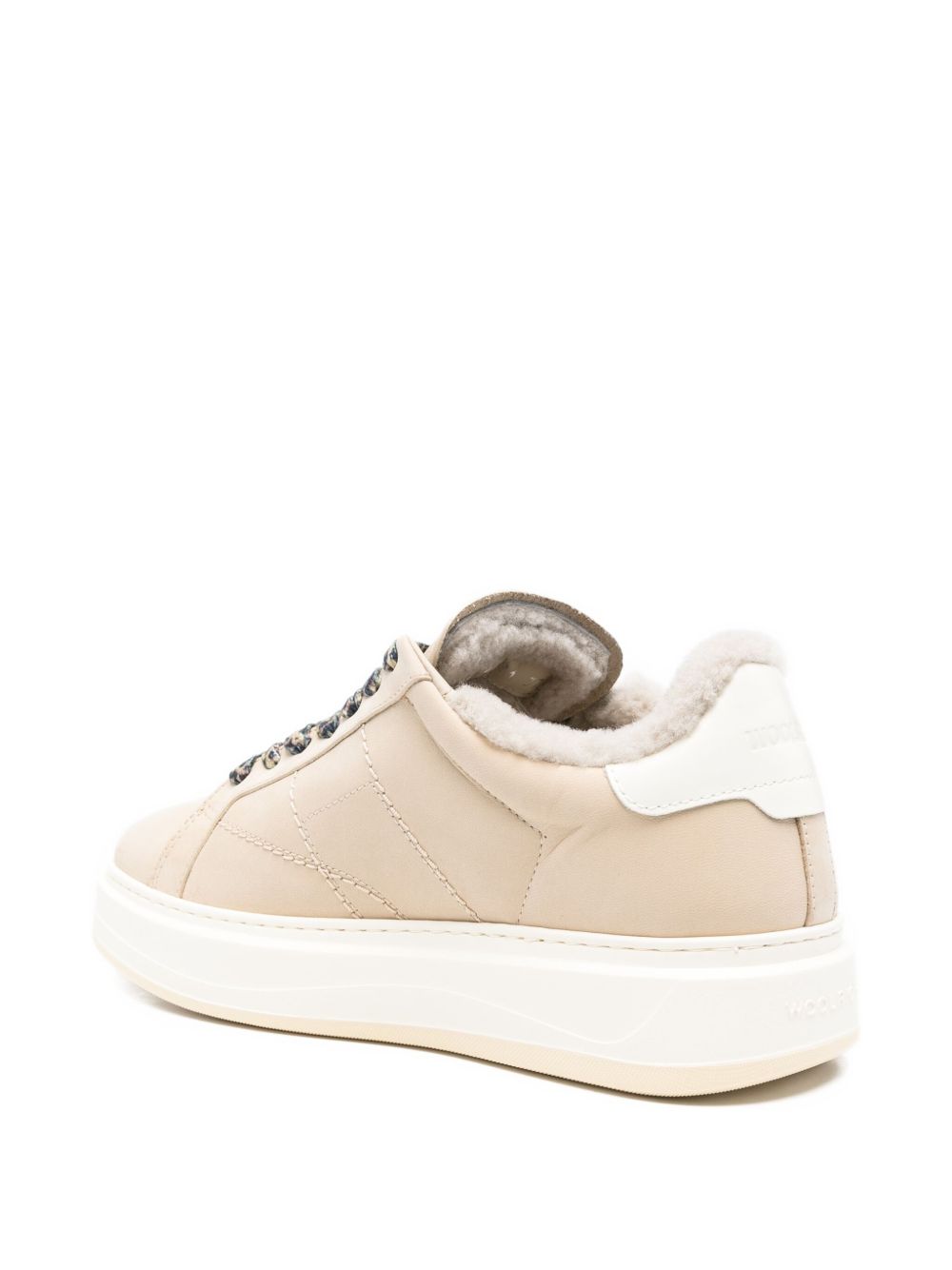 Woolrich Sneakers Cream Leather 100 %