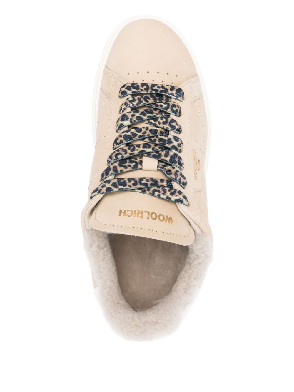Woolrich Sneakers Cream Leather 100 %