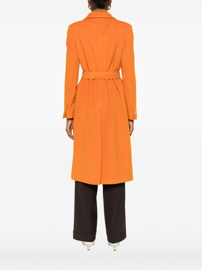 Tagliatore Coats Orange Virgin Wool