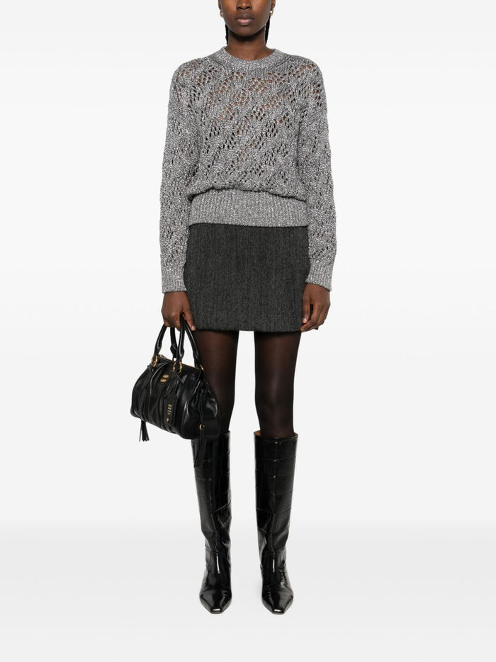 Max Mara Sweaters Grey Viscosa