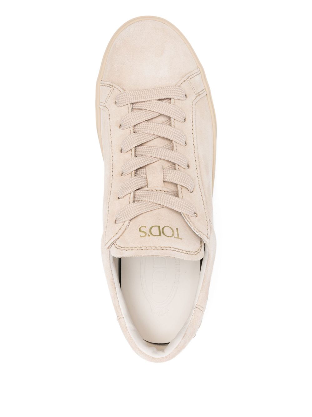 Tods Sneakers Beige Leather 100 %