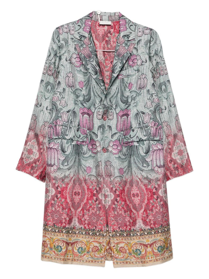Pierre Louis Mascia Coats MultiColour Silk