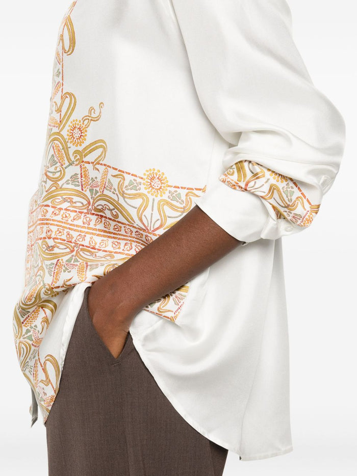 Pierre Louis Mascia Shirts White Silk