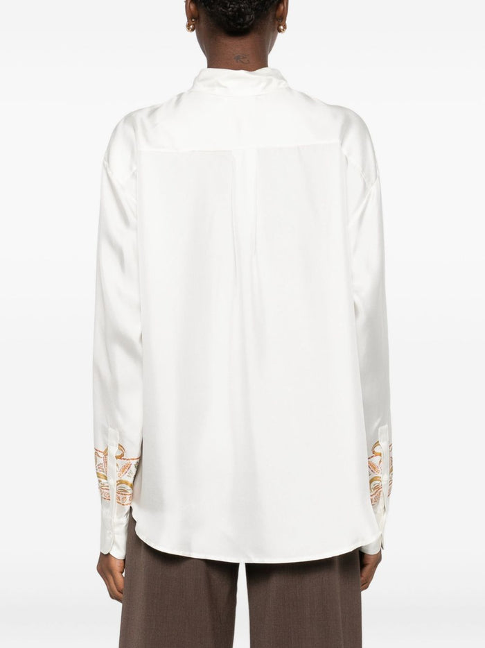Pierre Louis Mascia Shirts White Silk