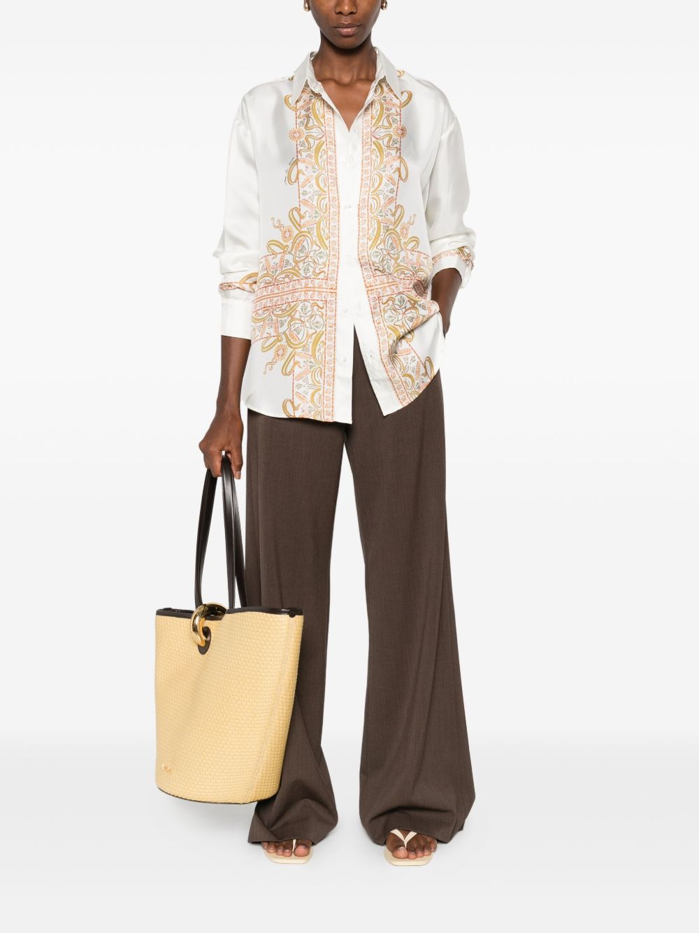 Pierre Louis Mascia Shirts White Silk