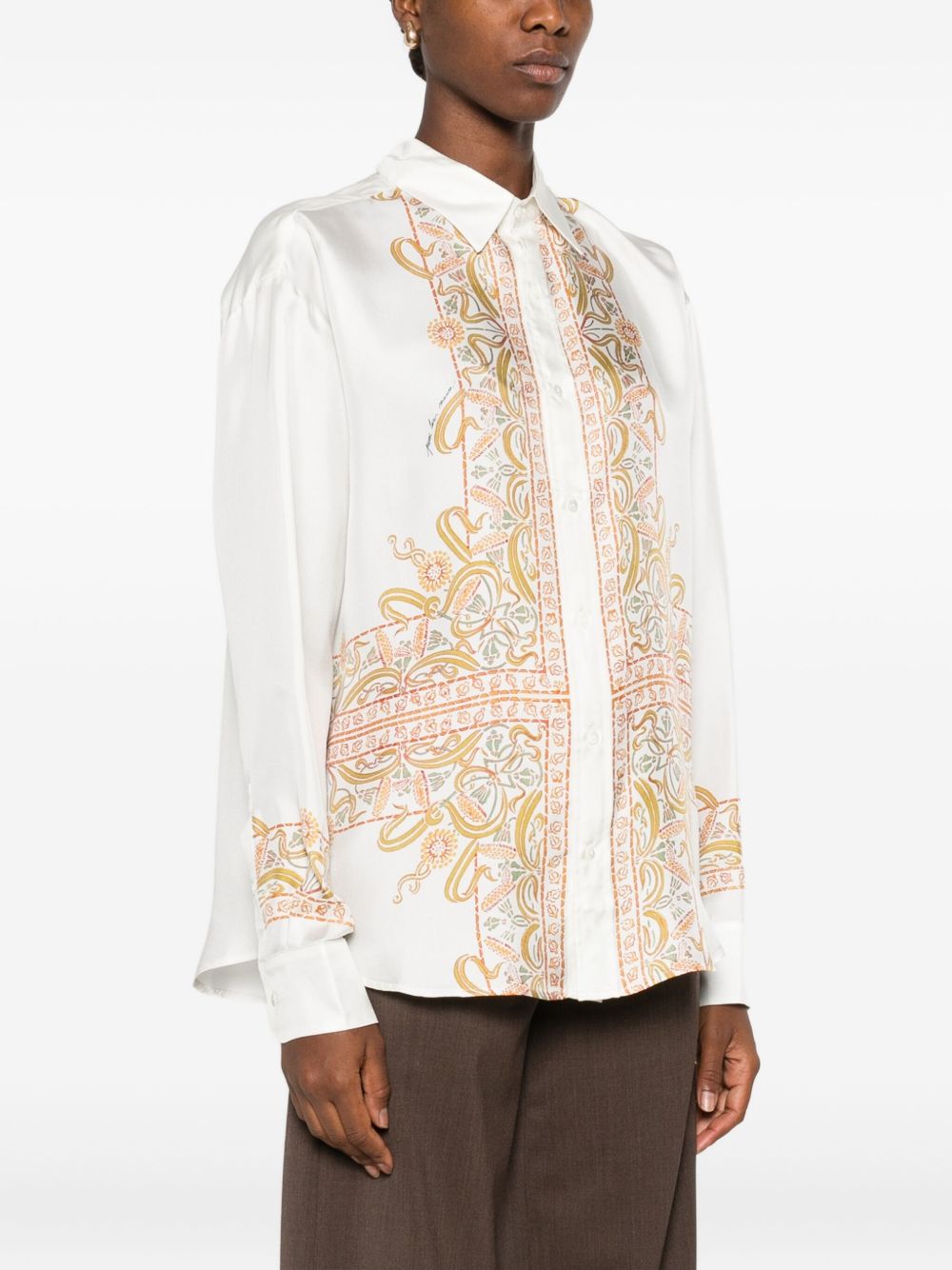Pierre Louis Mascia Shirts White Silk