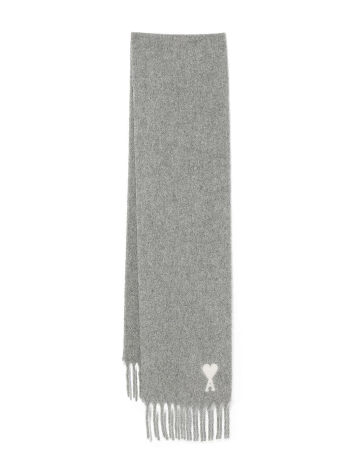 Ami Paris Scarfs Grey Alpaca